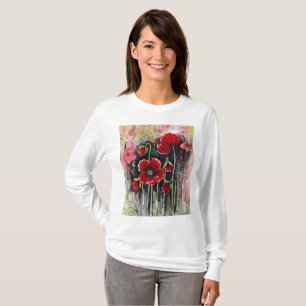 Mohnblumen in Aquarellen T-Shirt