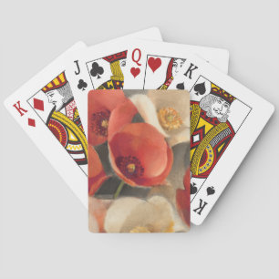 Mohnblumen in voller Blüte Spielkarten