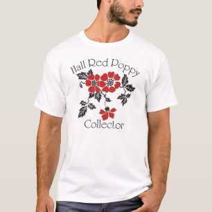 Mohnblumen-Kollektor-T - Shirt des Halls der
