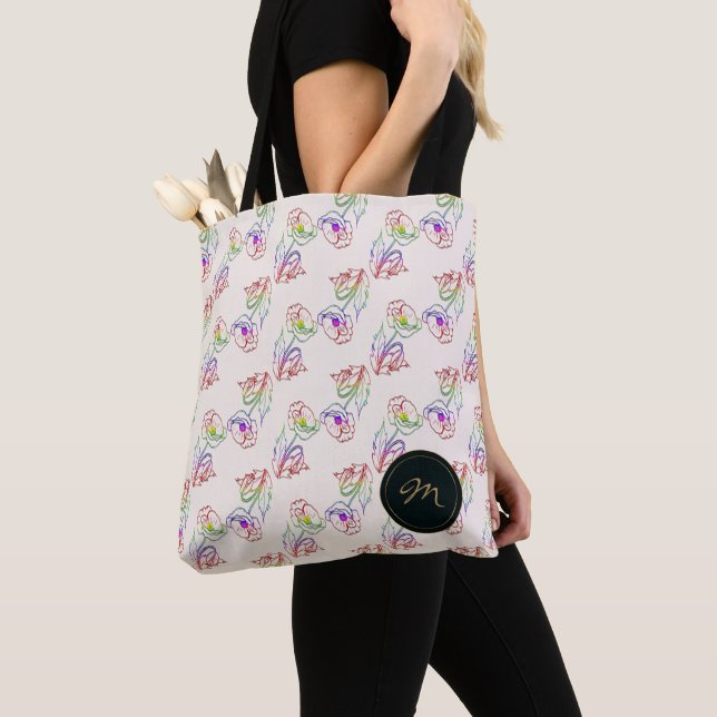 Mohnblumen-Muster. Mohn. Tasche (Von Nahem)