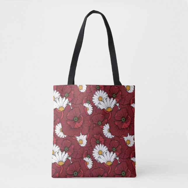 Mohnblumen Tasche (Vorderseite)