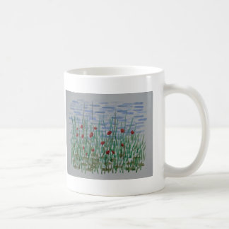 Mohnblumen u. Schilfe Kaffeetasse