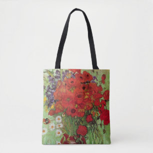 Mohnblumen und Gänseblümchen von Vincent van Gogh Tasche