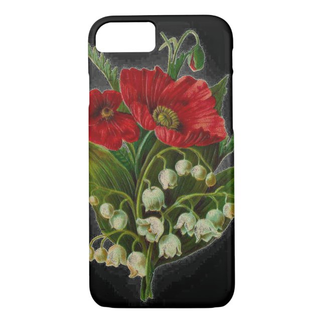 "Mohnblumen-und Maiglöckchen-" Handy-Fall Case-Mate iPhone Hülle (Rückseite)