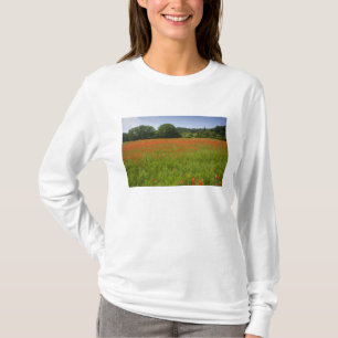 Mohnblumenfeld, Chiusi, Italien T-Shirt