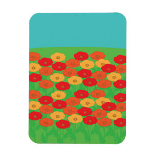 Mohnblumenfeld Magnet