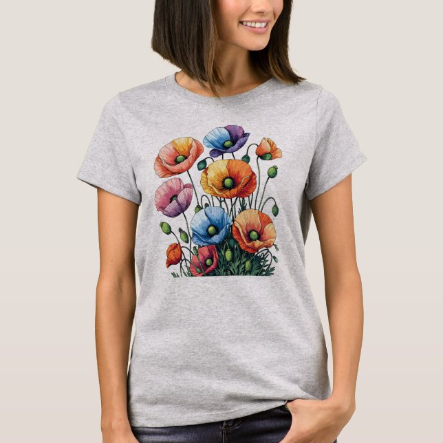 Mohnblüte T-Shirt (Vorderseite)
