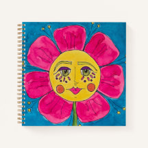 Mohnblütenriss-Spiral-Notebook