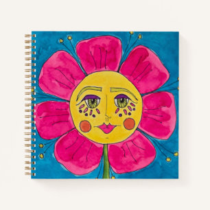 Mohnblütenriss-Spiral-Notebook Notizbuch