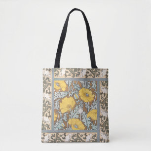 Mohndarstellung, gelbe Blume Tasche