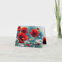 Mohnerinnerung - für immer dankbar