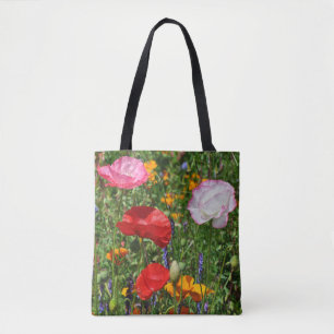 Mohnfarben-Blume Tasche