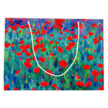 Mohnfeld-Geschenktasche