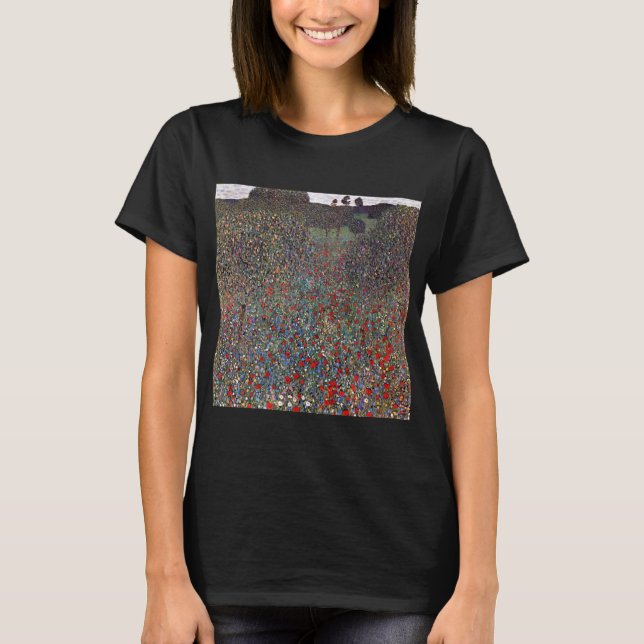Mohnfeld, Gustav Klimt T-Shirt (Vorderseite)