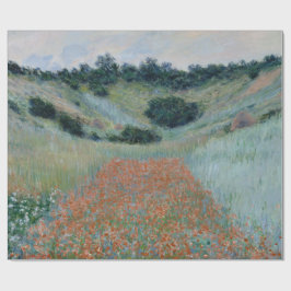 Mohnfeld in Hollow nahe Giverny Monet Geschenkpapier