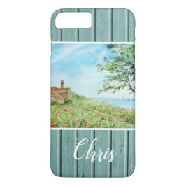 Mohnfeld Landschaft Wasserfarben Malerei Case-Mate iPhone Hülle