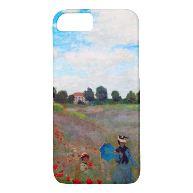 Mohnfeld, Monet Case-Mate iPhone Hülle (Rückseite)