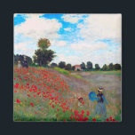 Mohnfeld, Monet Magnet<br><div class="desc">Oscar-Claude Monet (14. November 1840 - 5. Dezember 1926) war ein französischer Maler, Gründer des französischen Impressionistischen Gemäldes und beständiger und produktivster Praktizierer der Philosophie der Bewegung, seine Wahrnehmungen vor der Natur zu äußern, insbesondere in Bezug auf die Putz-Landschaftsmalerei. Der Begriff "Impressionismus" leitet sich aus dem Titel seines Gemäldes Impression,...</div>