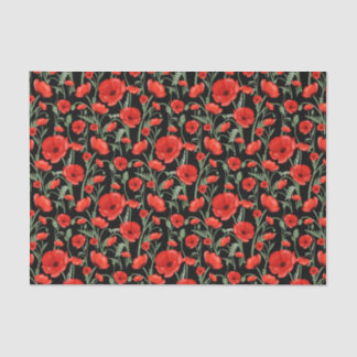 Mohnfeld Seidenpapier