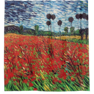 Mohnfeld Vincent Van Gogh Duschvorhang
