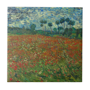 Mohnfeld - Vincent van Gogh Fliese