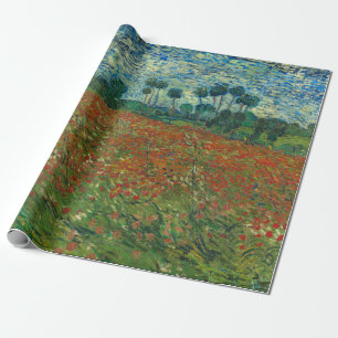 Mohnfeld - Vincent van Gogh Geschenkpapier