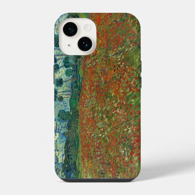 Mohnfeld - Vincent van Gogh iPhone 14 Hülle (Rückseite)