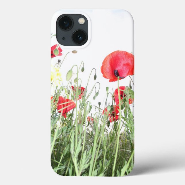 Mohnfelder Blume Sonnenblumen Herz Case-Mate iPhone Hülle (Rückseite)