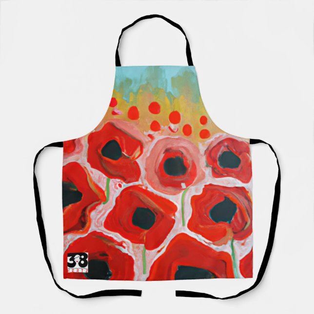 Mohnfelder Schürze (Vorderseite)