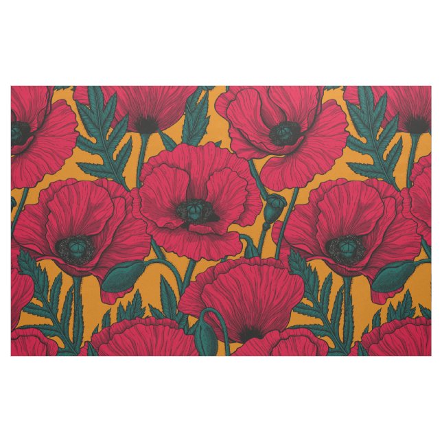 Mohngarten Stoff (Fat Quarter (45,7 x 55,9 cm))
