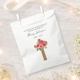 Mohnkreuz-Samenpackungs-Beerdigungsgeschenktüte Geschenktütchen