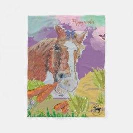 Mohnlächeln Fleecedecke