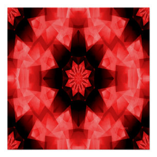 Mohnroter Stern. Poster