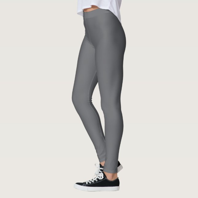 Mohnsamen grau, dunkelgrau, neutrale Farbe Leggings (Links)