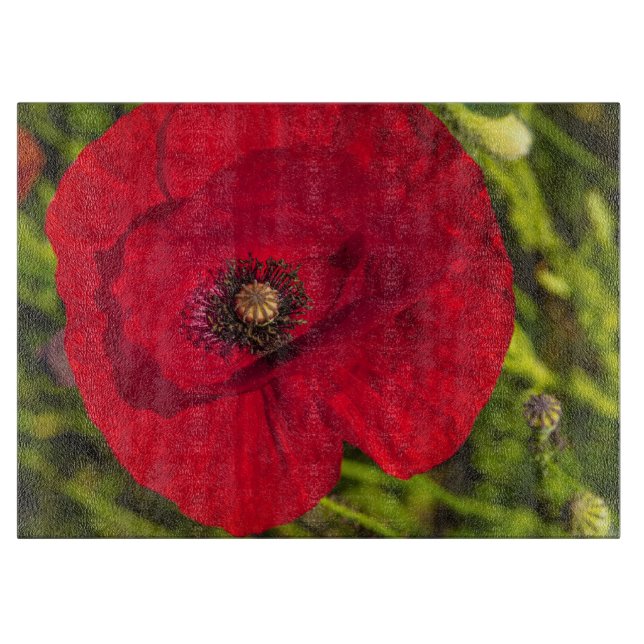 Mohnserie #2 schneidebrett (Vorderseite)