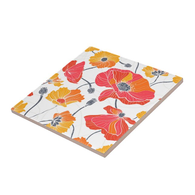 Mohnstäbchen für Blume Fliese (Seite)