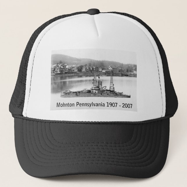 Mohnton hundertjähriger USS Alabama Hut Truckerkappe (Vorderseite)