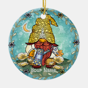 Mohnzwerg keramik ornament
