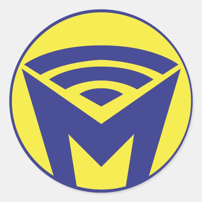 MOI - Der Sticker! Runder Aufkleber (Vorderseite)