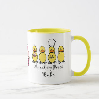 Moi et mes piaulements font la tasse cuire au four