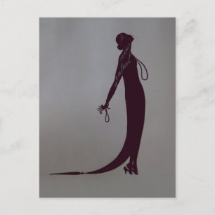 Moi Fashion Plate ~ Postkarte französischer Vintag