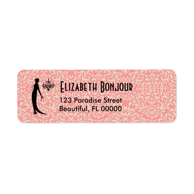 Moi Fashions ~ 30 Adressbezeichnungen 3/4" x 2 1/4 (Vorne)
