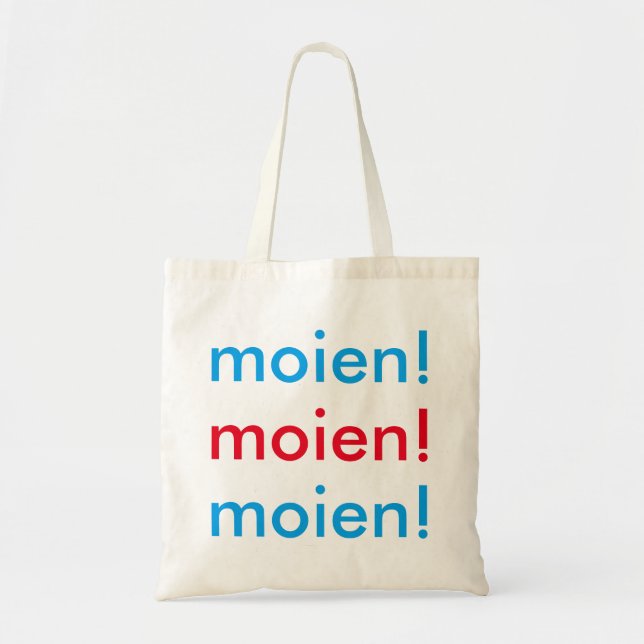 Moien! Taschen-Tasche Tragetasche (Vorne)