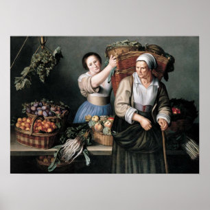 Moillon - Auf dem Marktstand Poster