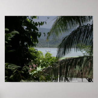 Moira vor Anker, Bahia Drake, Costa Rica Poster