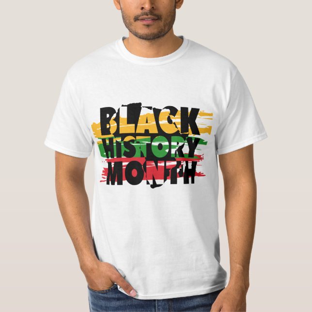 Mois de l'histoire des Noirs Hommes T-shirt (Devant)