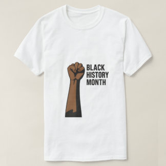 Mois de l'histoire noire en gras T-shirt