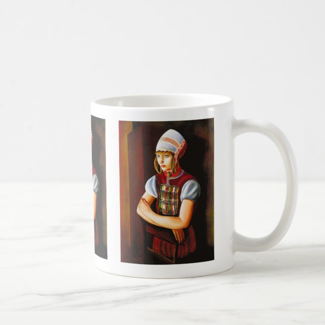 Moise Kisling , “ Portrait of Girl ” Kaffeetasse (Rechts)