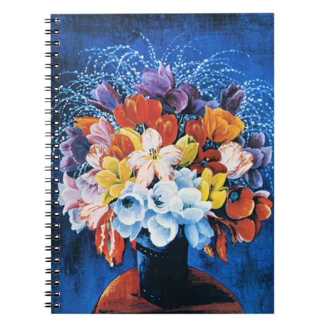 Moise Kisling, Tulpenstrauß, Notizblock (Vorderseite)