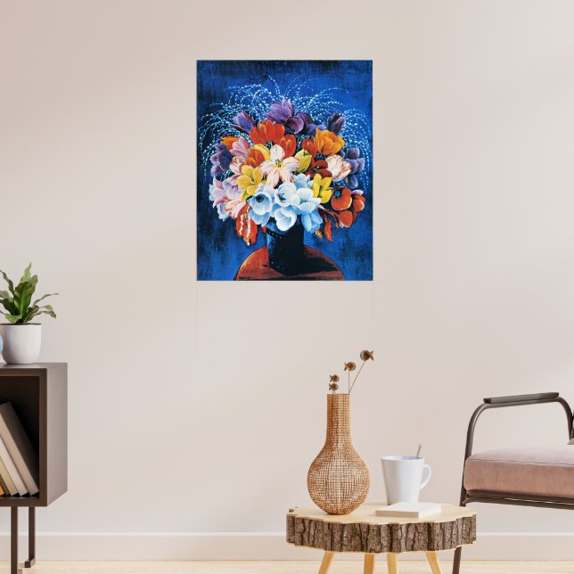 Moise Kisling, Tulpenstrauß, Poster (Wohnzimmer 3)